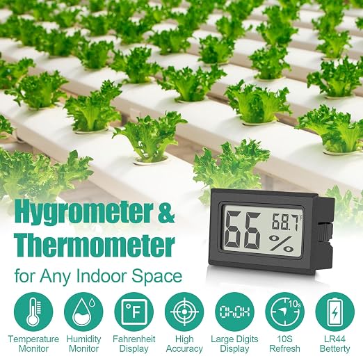 Vaikby 6-Pack Mini Digital Thermometer Hygrometer, Indoor Humidity Monitor - Image 2