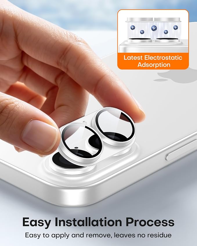 TAURI 2 Pack for iPhone 17 Camera Lens Protector, Full Coverage Military-Grade - Image 5