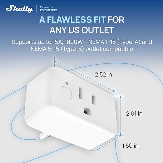 Shelly Smart Plug UL, Matter Outlet - Image 6