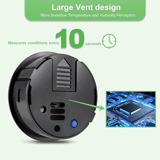 2 - PACKMini Digital Hygrometer Indoor Humidity Meter & Round Temperature - Image 3