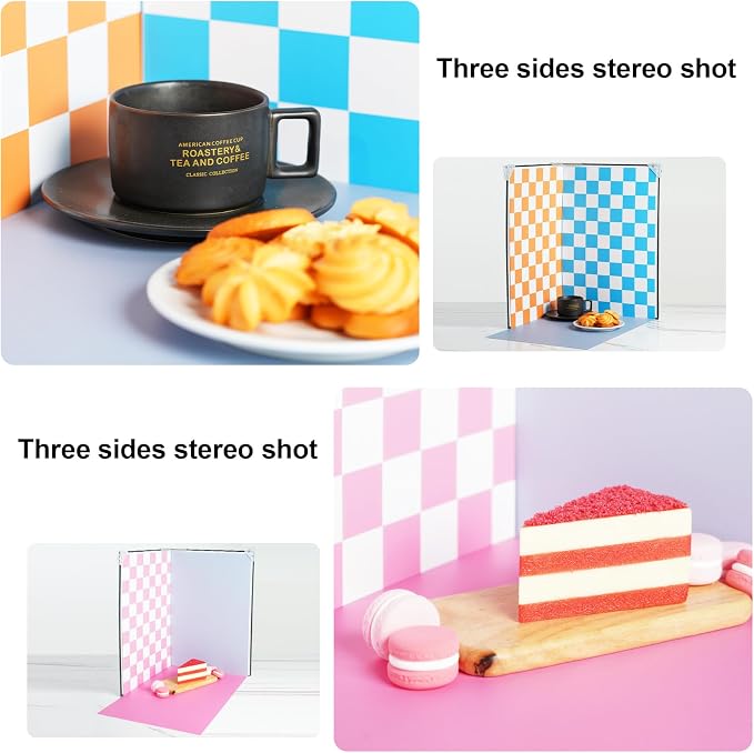Meking 9Pcs 18Patterns Product Photography Backdrops Kit Photo Backdrop Boards - Image 6