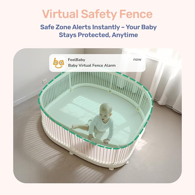 1080P WiFi Baby Monitor with Camera and Audio, Pan-Tilt-Zoom Video Camera - Image 4