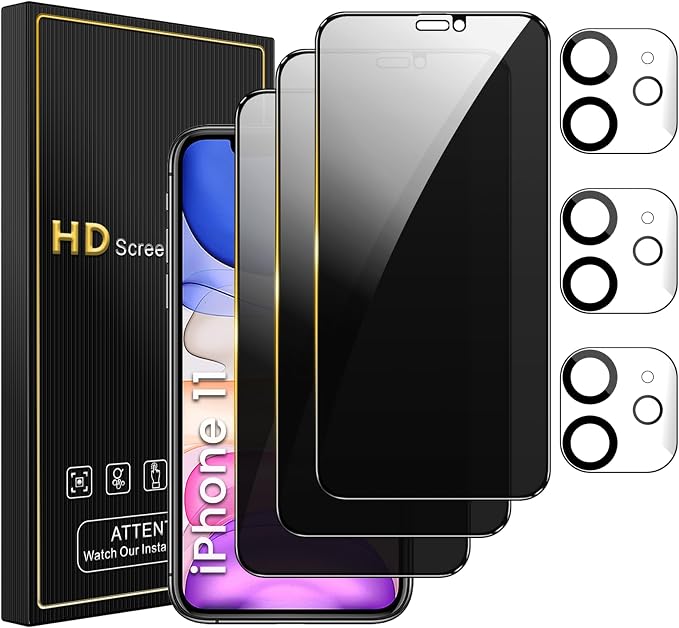 Romkasi 3 Pack Privacy Screen Protector by Unknown