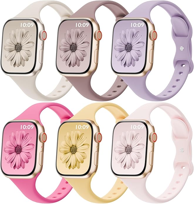 6 Pack Thin Bands Compatible by SLIMBAND