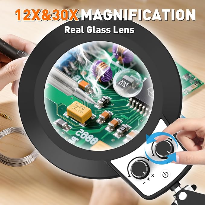 KIRKAS 12X & 30X Magnifying Glass - Image 3