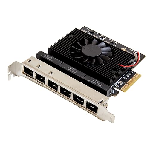6 Port 2.5 Gigabit PCI-e x4 Ethernet Network Card by IOCrest