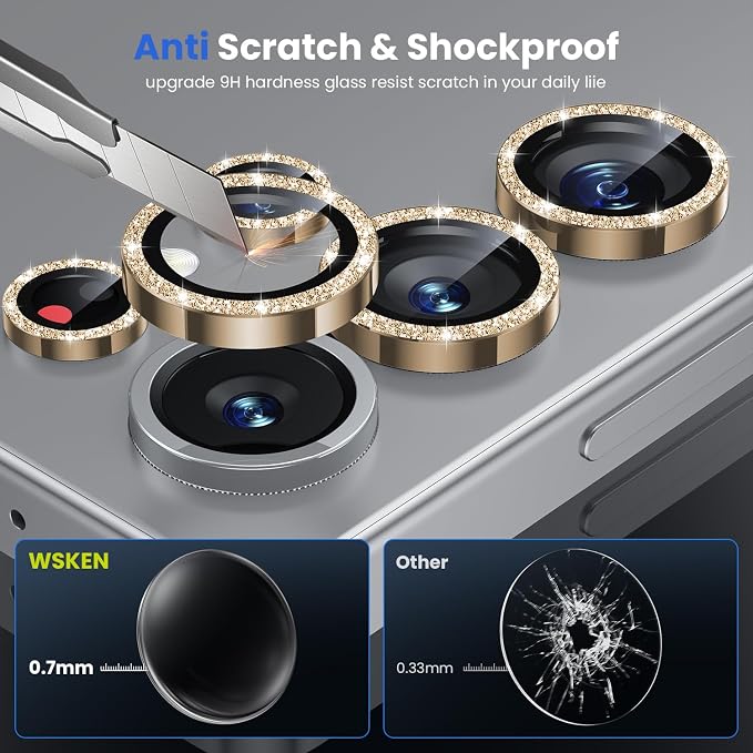 WSKEN for Samsung Galaxy S25 Ultra Camera Lens Protector - Image 3