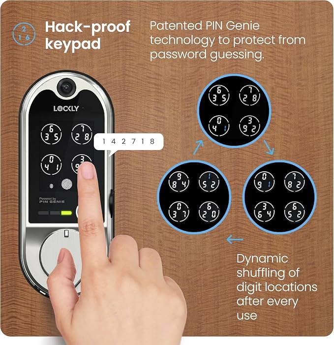 Lockly Vision Smart Lock, HD Video Doorbell Smart Locks - Image 2