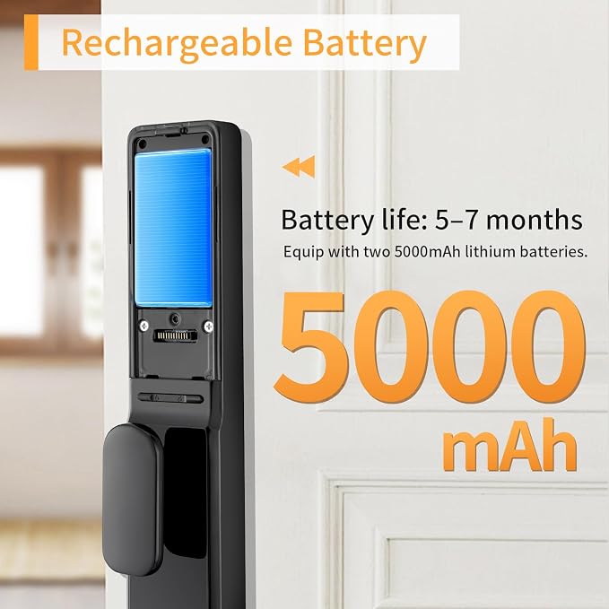 EIYSIE Smart Lock with Camera & Video Doorbell, 8-in-1 Keyless Entry Door Lock - Image 7