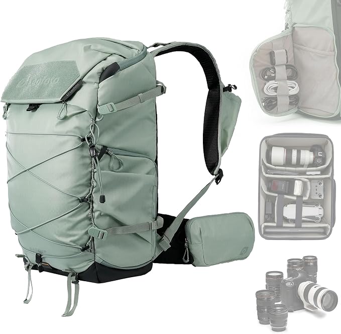 LEOFOTO 35L Camera Backpack for Photographer, Lightweight Waterproof Travel by TAKINGITFURTHER-LEOFOTO