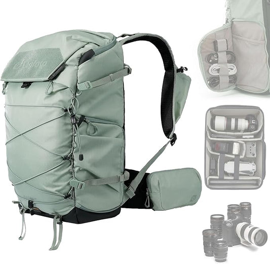 LEOFOTO 35L Camera Backpack for Photographer, Lightweight Waterproof Travel by TAKINGITFURTHER-LEOFOTO