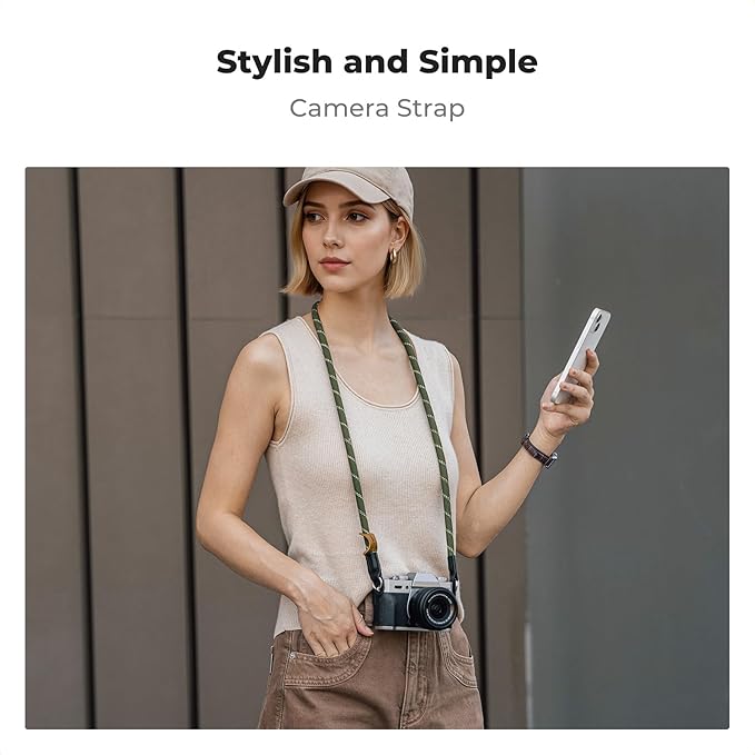 K&F CONCEPT Camera Neck Strap, 100cm Nylon Rope Camera Shoulder Strap - Image 2
