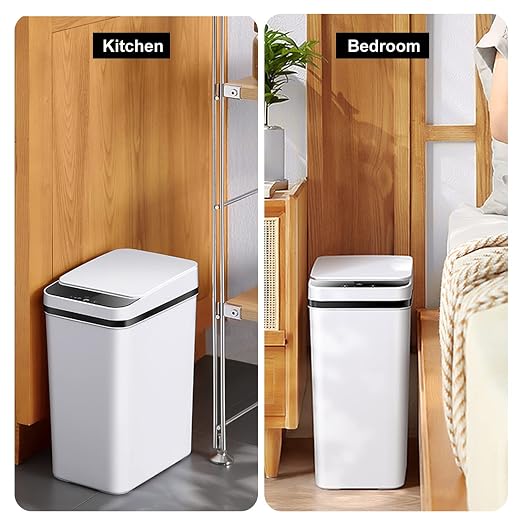 Yatmung 2 Pack - 2.5 Gallon Smart Trash Can Sensor Motion Slim Touchless - Image 5