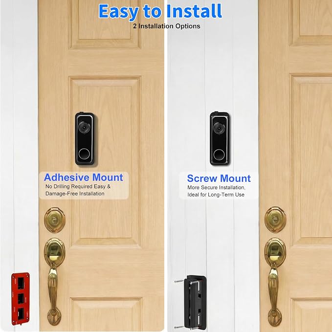 Doorbell Mount for Wyze Battery Video Doorbell and Video Doorbell v2, 35-145° - Image 5