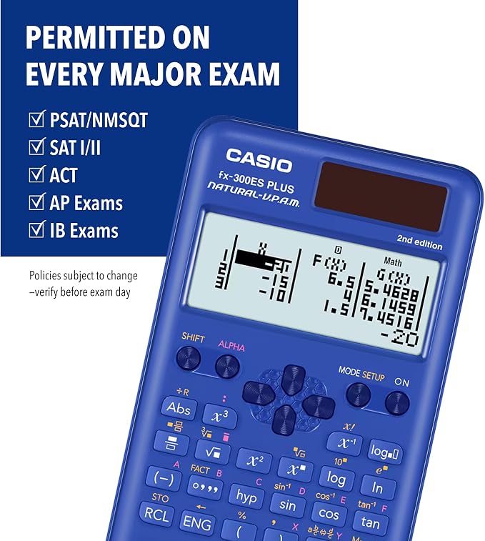 Casio fx-300ES Plus 2nd Edition – Standard Scientific Calculator | 262 Functions - Image 2