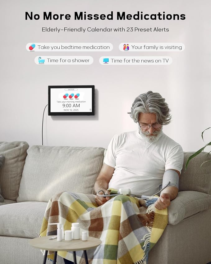Mesqool 10.1" Dementia Clock for Seniors - Image 2