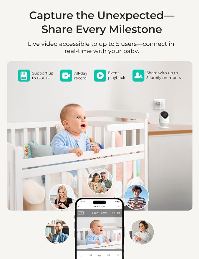 Dr.Care VistaView Lite Smart WiFi Baby Monitor - Image 7