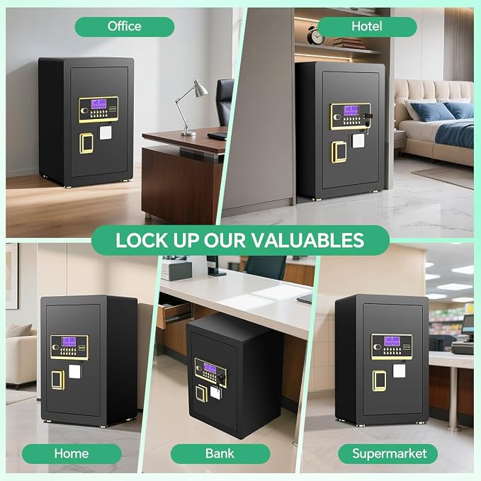 Safe Box with Digital Keypad & Alarm System - Image 6