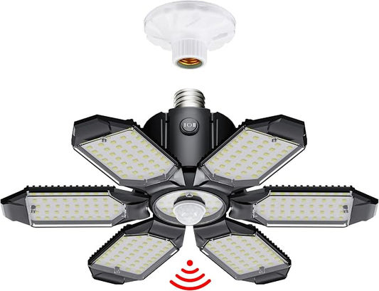 Motion Sensor Garage Light, 20000LM 200W Garage Lights Ceiling Led Motion by Craftersmark