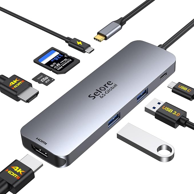 USB C Docking Station Dual HDMI Monitor, USB C to Dual HDMI Adapter - Image 7
