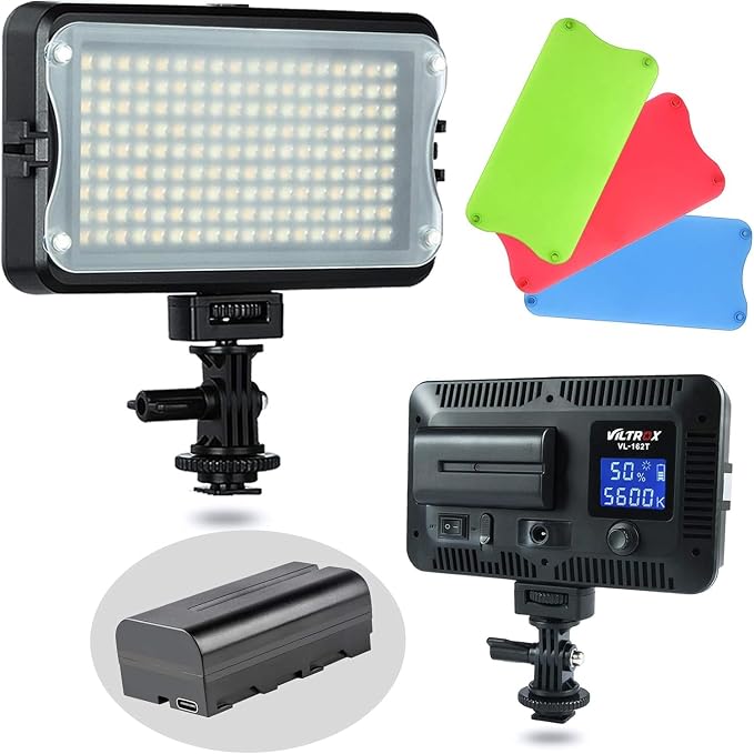 VILTROX VL-162T CRI95+ LED Video Light, Portable Camera Photo Light Panel by ViltroxOfficial