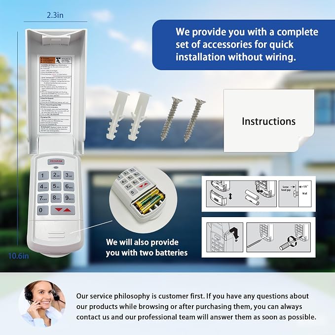 for Genie Garage Door Opener Keypad Compatible - Image 7