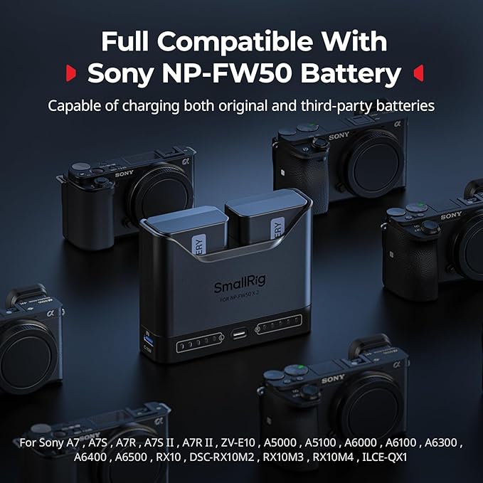 SMALLRIG NP-FW50 Camera Battery Set - Image 4