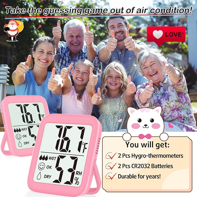 Antonki 2 Pack Room Thermometer - Image 7