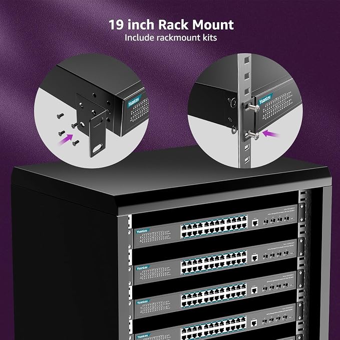 YuanLey 28 Port Gigabit Managed PoE Switch - Image 7