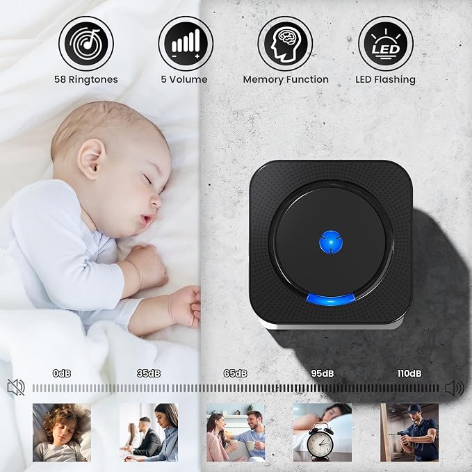 Wireless Doorbell Chime Video Doorbell Extender - Image 2