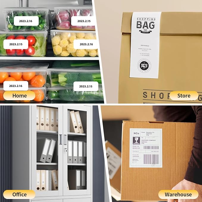 Rongta Bluetooth Thermal Shipping Label Printer, Wireless 4x6 Label Sticker - Image 6