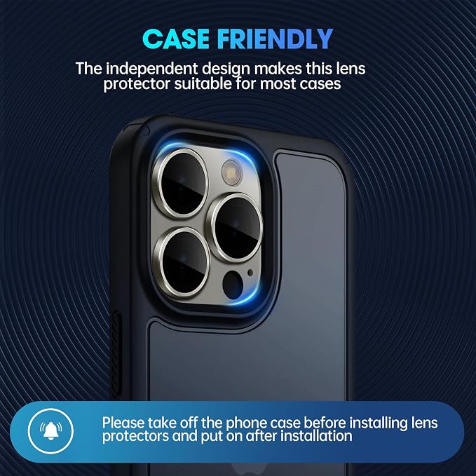 for iPhone 15 Pro/iPhone 15 Pro Max Camera Lens Protector Individual Metal Ring - Image 6
