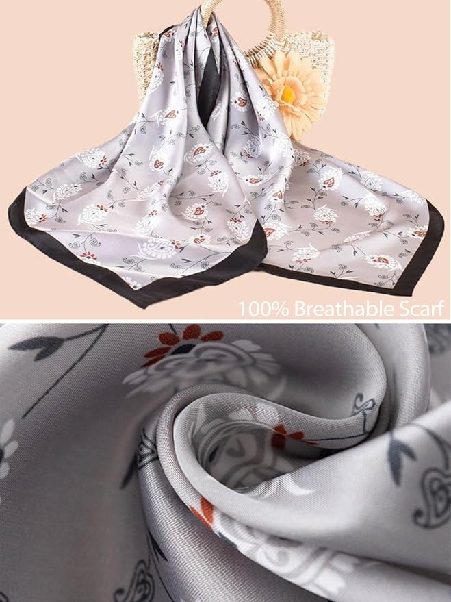 Silky Scarf for Women Lightweight Satin Bandanas Neck Hair Wrap For Sleeping - Image 4