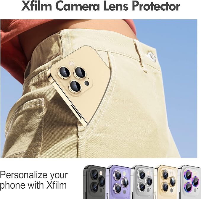 for iPhone 14 Pro/14 Pro Max Camera Lens Protector Bling, 9H Hardness - Image 5