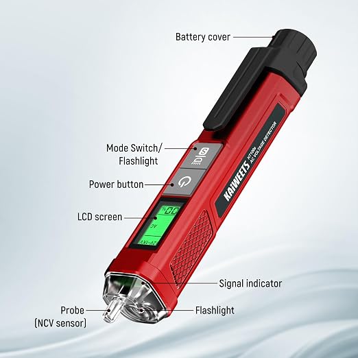 KAIWEETS Voltage Tester/Non-Contact Voltage Tester - Image 7