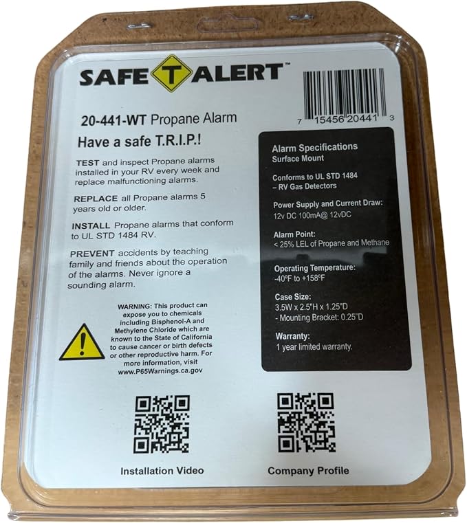 Safe T Alert 20 Series Mini LP Gas Alarm - Image 3