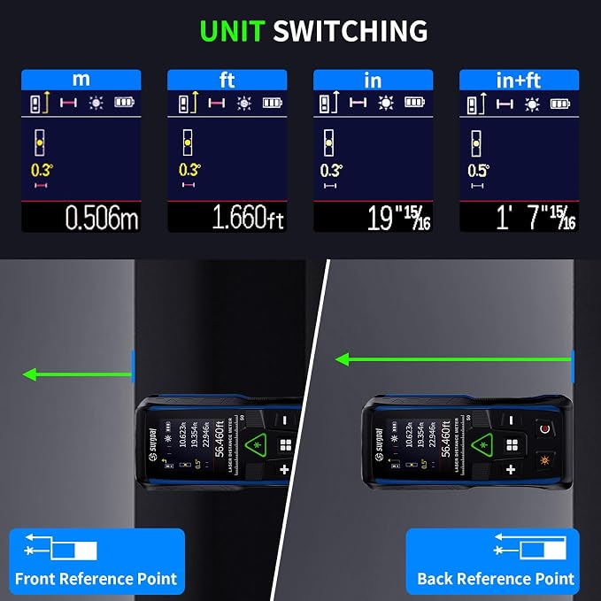 328Ft Green Laser Distance Meter – Digital Laser Measure - Image 7