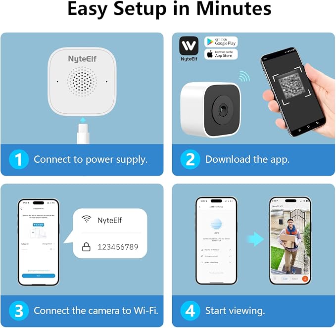 3MP Window Cameras for Home Security, Security Camera, 2K Full Color Night - Image 5
