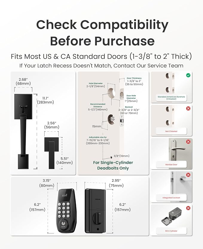 DESLOC C100 Keyless Entry Door Lock - Image 8