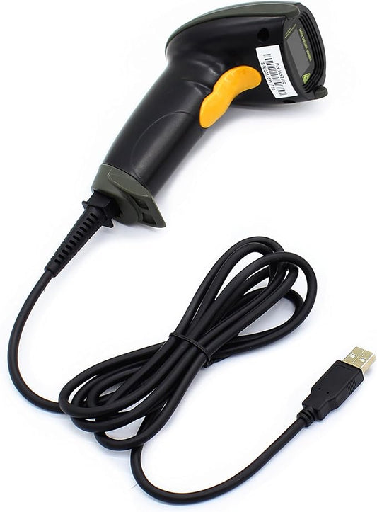 WoneNice USB Laser Barcode Scanner Wired Handheld Bar Code Scanner Reader Black by WoneNice
