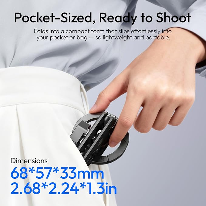 ULANZI Aluminum Magnetic Phone Tripod Mount, MA56 Camera Phone Mount w 1/4'' - Image 8