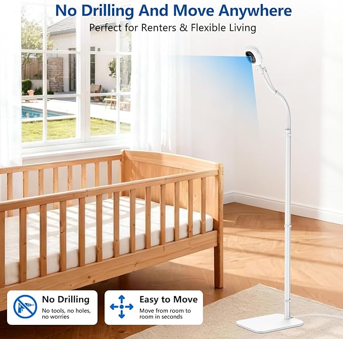 Floor Stand for Nanit Baby Monitor, Baby Camera Stand for Nanit Pro/Plus - Image 3