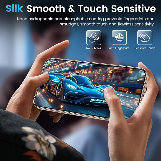 Fotbor for 3Pack iPhone 16 Pro Screen Protector - Image 7