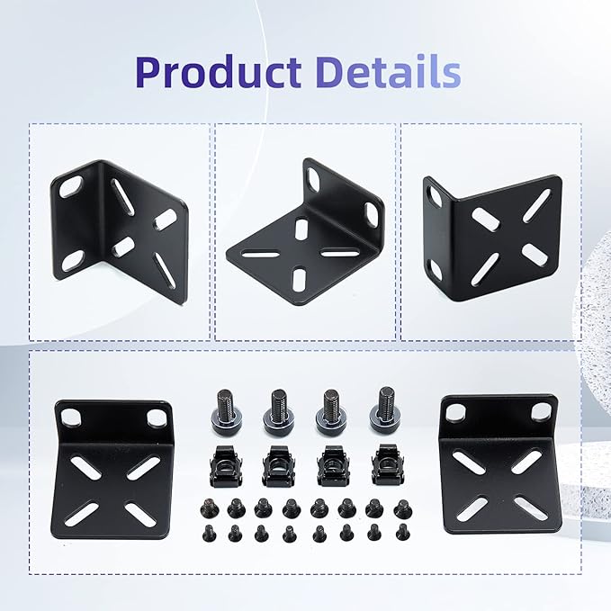Rack Mount Kit Universal 1U Rack Ears - Image 6
