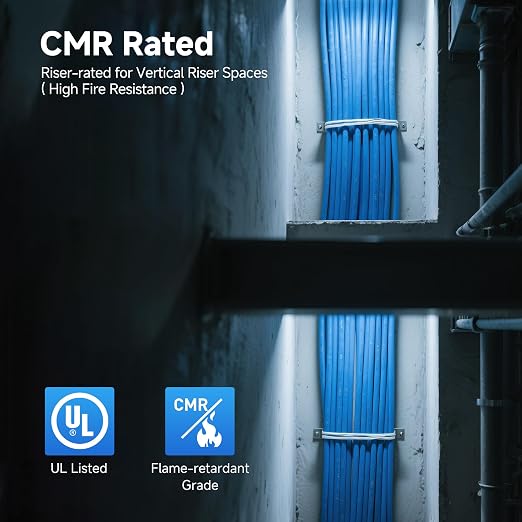 Cable Matters 10Gbps in-Wall Riser Rated 23AWG Bare Copper Cat6 Ethernet Cable - Image 7
