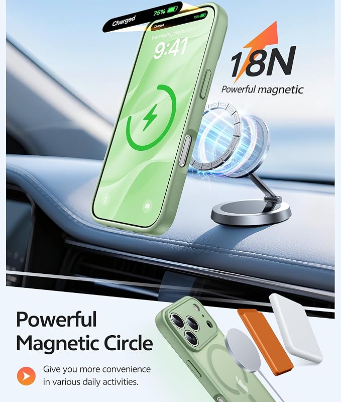 FNTCASE for iPhone 17 Pro Case: Translucent Matte Cases - Image 3