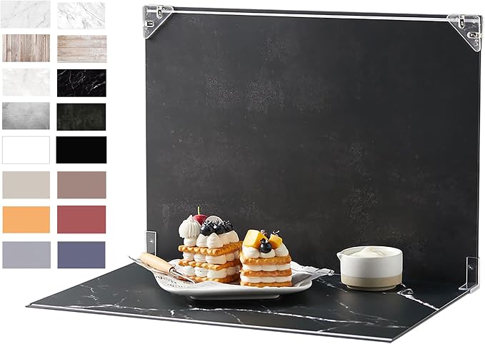 BYSTONE Small Size Photography Backdrops Kit:8Pcs 16 Patterns Small Product by BYSTONE