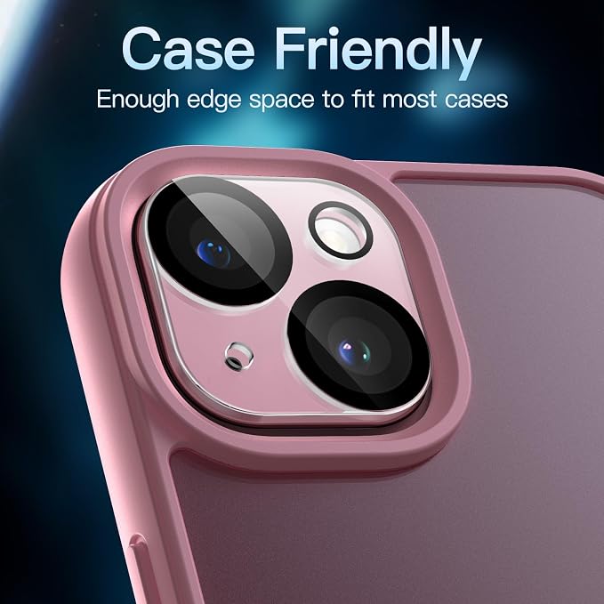 JETech Camera Lens Protector for iPhone 15 6.1-Inch and iPhone 15 Plus 6.7-Inch - Image 6