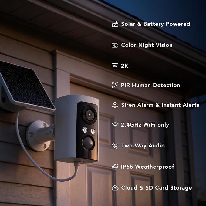 2K Security Cameras Wireless Outdoor - Image 4