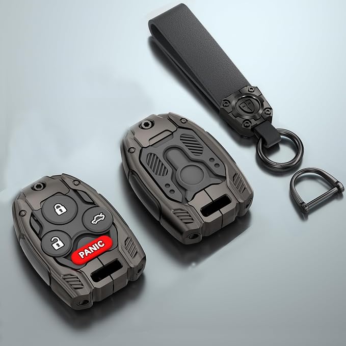 Mecha Heavy-Duty Automobile Remote Control Key Fob Shell Keychain Fits by EJOAOJE